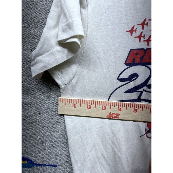 Vintage 80s single stitch 25 reds flying fighter pilots t shirt medium - Picture 4 of 9